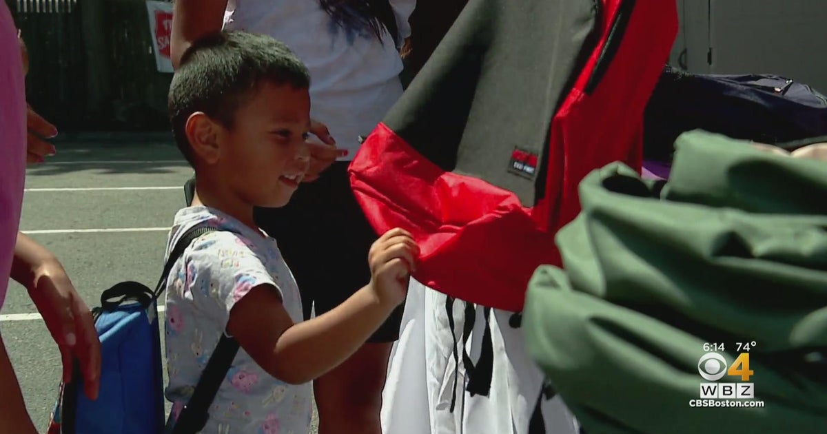 Salvation Army gives free backpacks to hundreds of kids in Waltham
