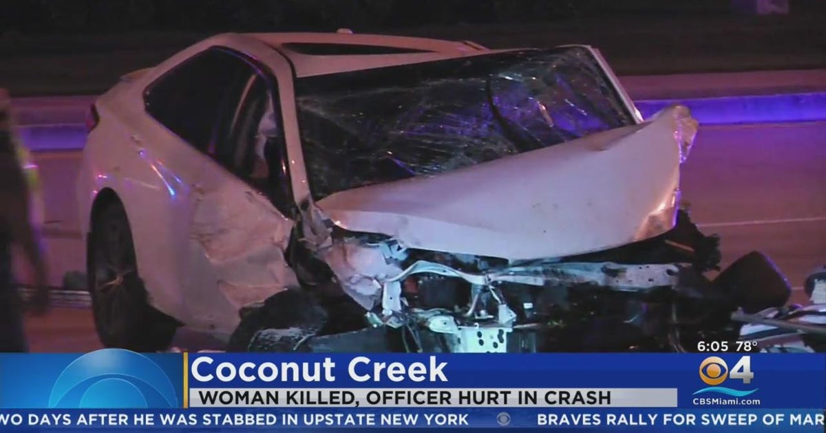 Woman killed in crash with Coconut Creek police officer
