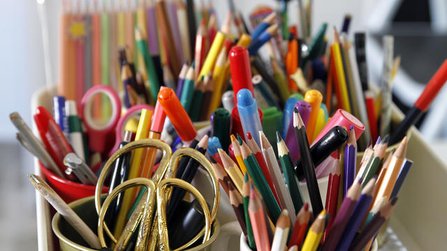 Colorful School Supplies 