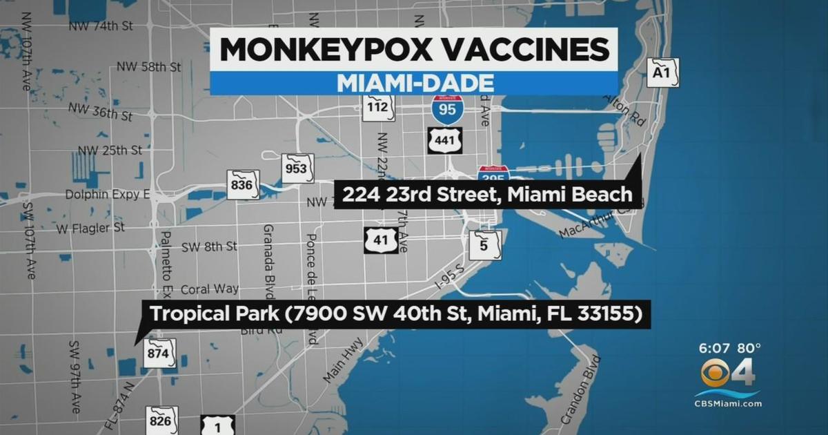 Additional monkeypox vaccination sites become available in South Florida