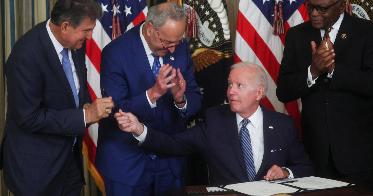 Biden signs Inflation Reduction Act into law, sealing major Democratic victory on climate, health care and taxes