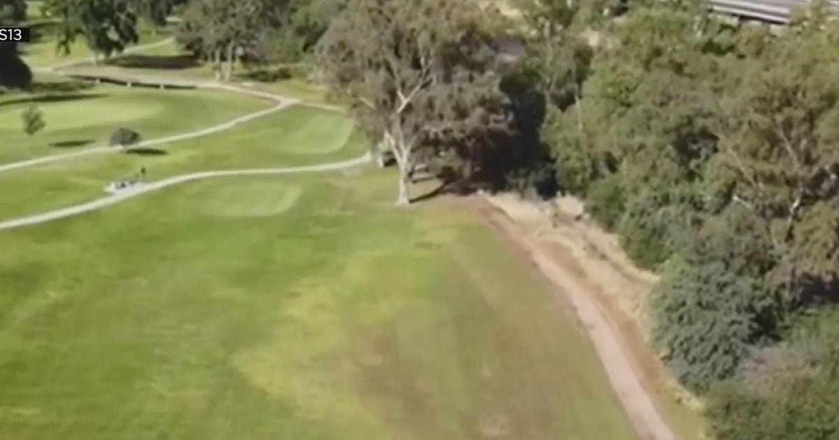 Large homeless encampment sits next to Haggin Oaks golf course CBS
