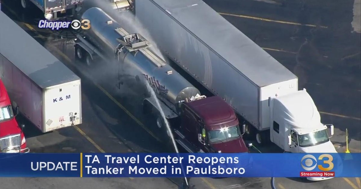 Paulsboro truck stop reopens after foul odor leaked from truck CBS