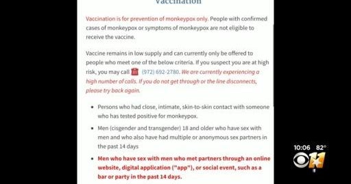 Dallas County Health Department to stage drive thru monkeypox vaccine ...