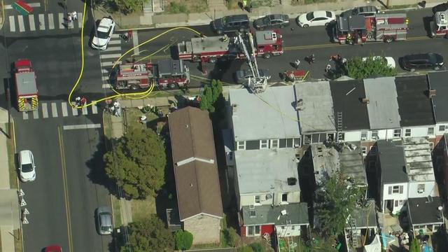Allentown firefighter battle 3-alarm fire in section of rowhomes 