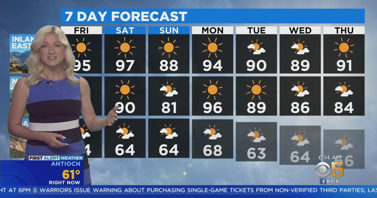 First Alert Weather forecast for Friday morning - CBS San Francisco