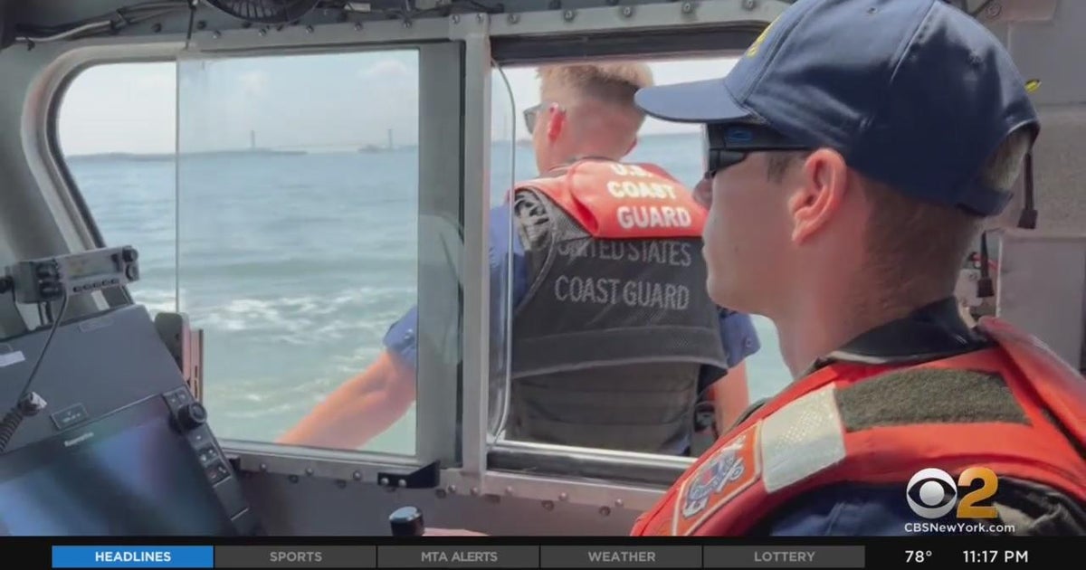 CBS2 rides with the U.S. Coast Guard as they patrol the Hudson River ...