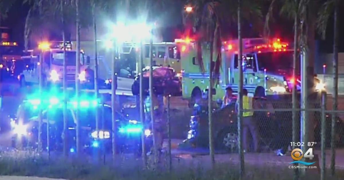 5 Killed In Wrong-way Crash On The Palmetto Expressway - CBS Miami