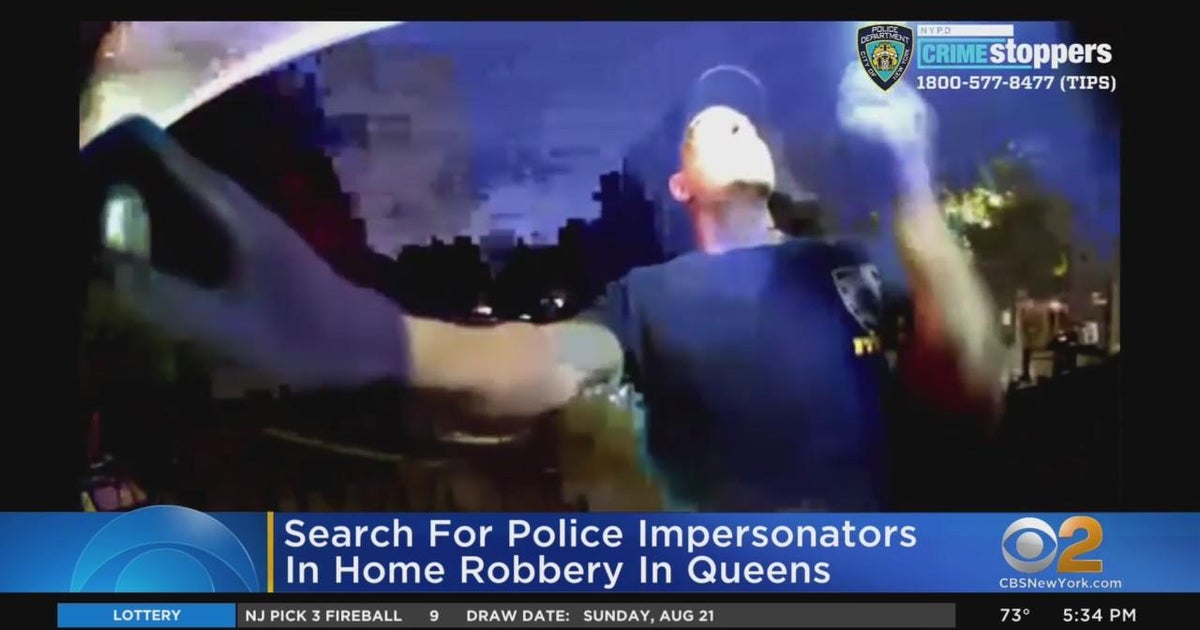 Police impersonators suspected in Queens home robbery - CBS New York