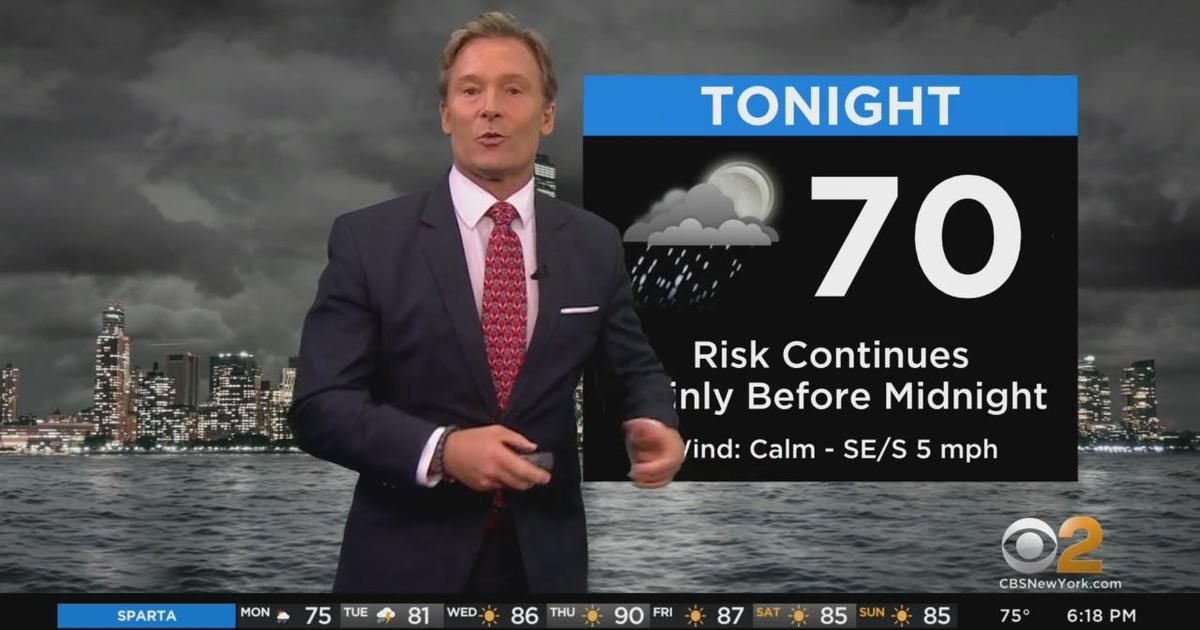 First Alert Weather: CBS2's 8/22 Monday 6 P.m. Update - CBS New York