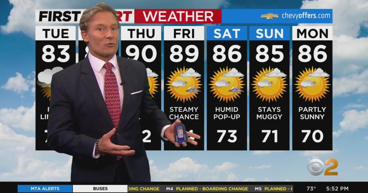 First Alert Weather: CBS2's 8/22 Monday evening update - CBS New York