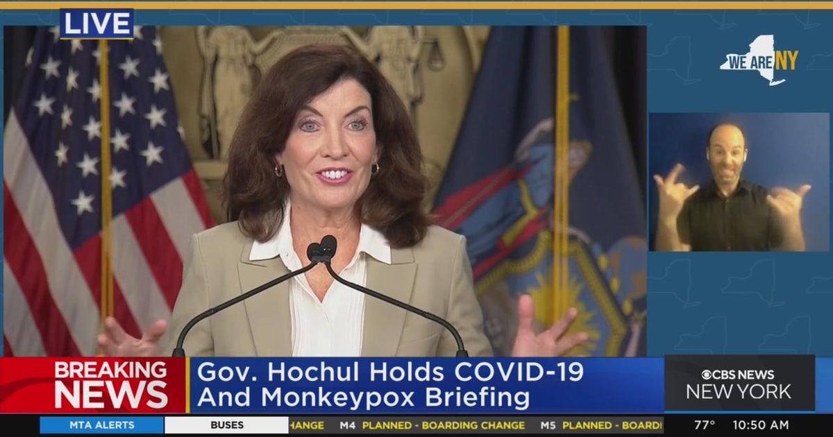 Hochul gives update on COVID, monkeypox response - CBS New York