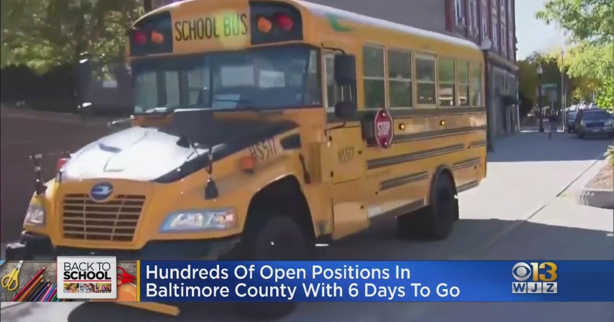 Hundreds of open positions open in Baltimore County Schools - CBS Baltimore