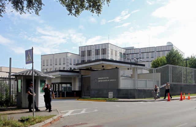 Rally for extradition of businessman Ihor Kolomoiskyi to US in Kyiv 