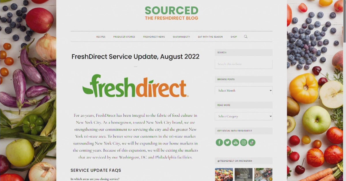 Online grocery delivery service FreshDirect leaving Philadelphia Market