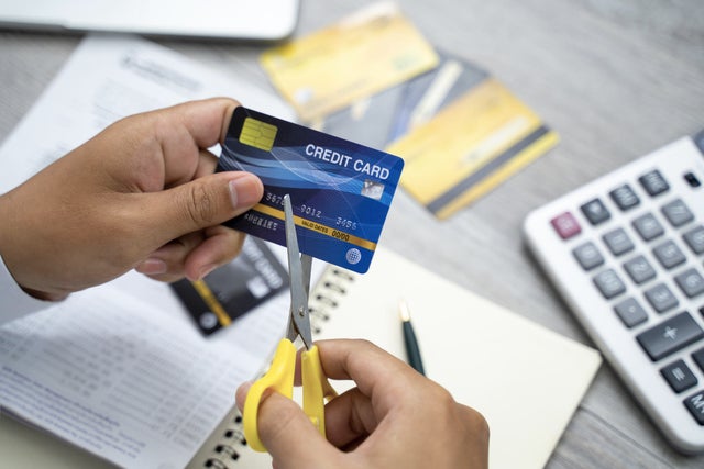 A stack of subscription cards being canceled