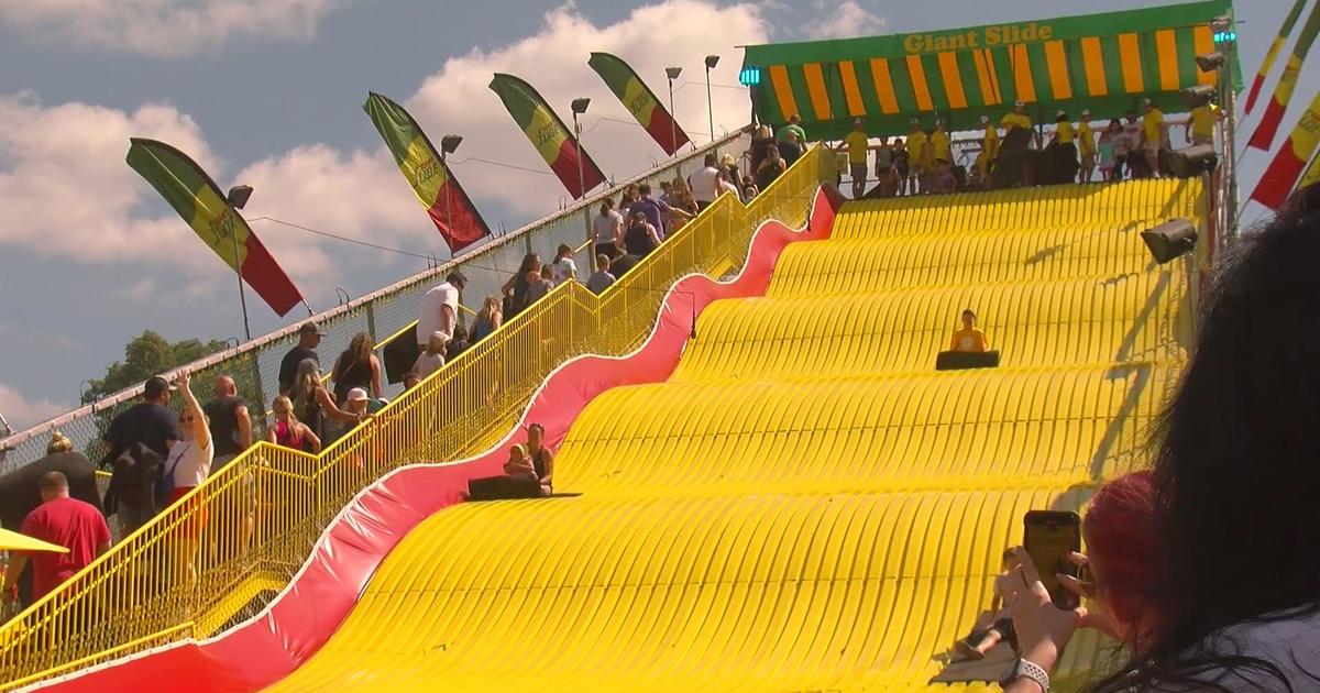 Giant Slide at the State Fair is all about tradition - CBS Minnesota