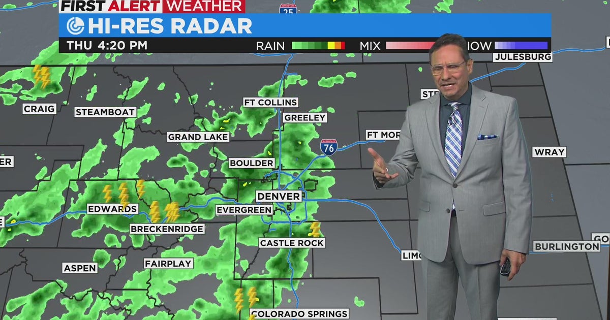 Showers and thunderstorms to top off the week - CBS Colorado