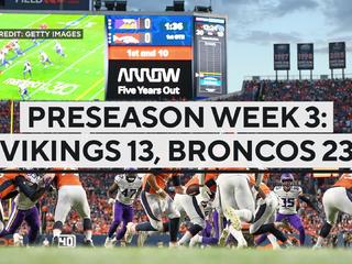 Browning's fumble return TD helps Broncos beat Vikings 23-13 - The San  Diego Union-Tribune