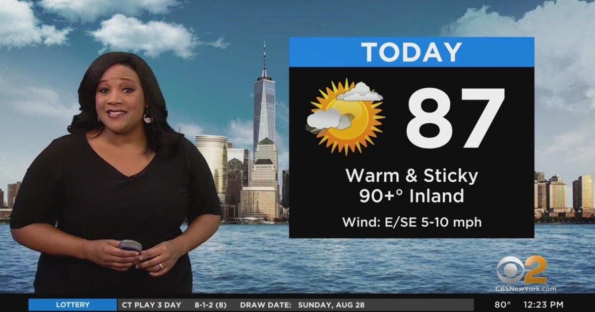 First Alert Weather: Sticky start to work week - CBS New York