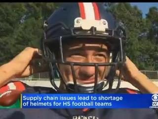 Supply chain issues leaving high school football teams without