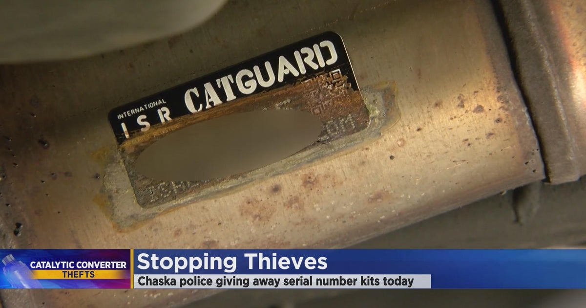 Chaska police helping drivers deter catalytic converter thieves CBS