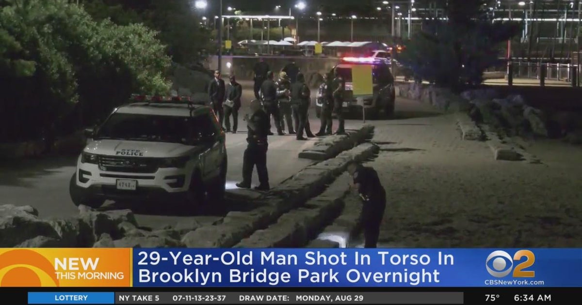 Man struck by stray bullet at Brooklyn Bridge Park - CBS New York