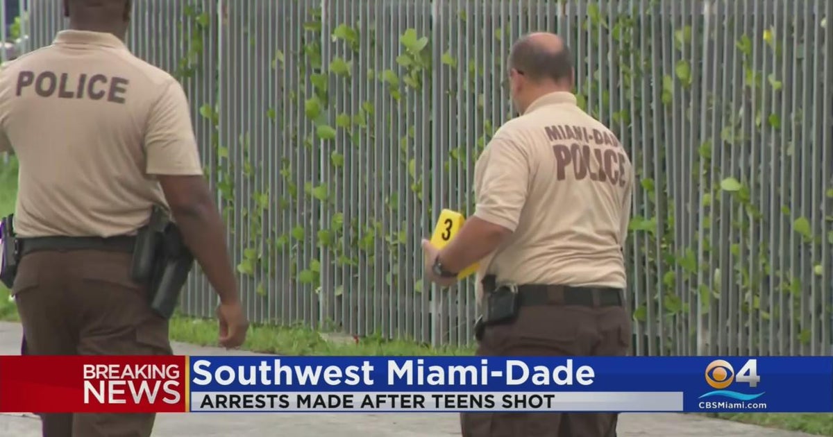 Arrests made in shooting of 4 teens in SW Miami-Dade - CBS Miami