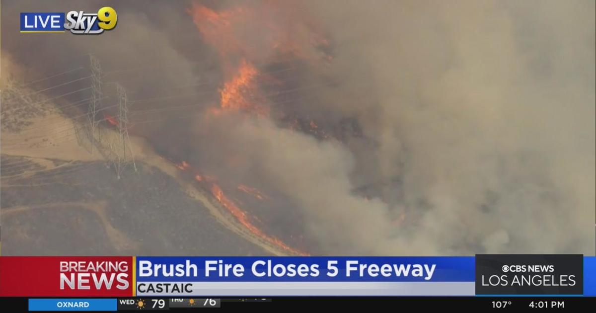 Mandatory evacuations issued for Route Fire in Castaic CBS Los Angeles