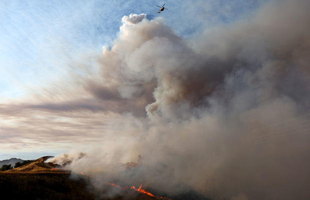 Route Fire Burns In Southern California 