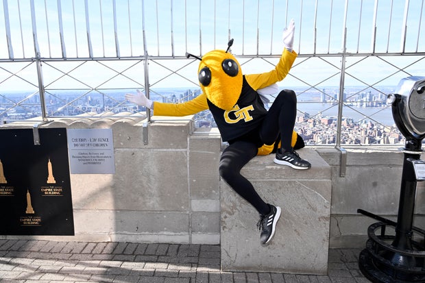 ACC Mascots Visit the Empire State Building in Advance of the Tournament