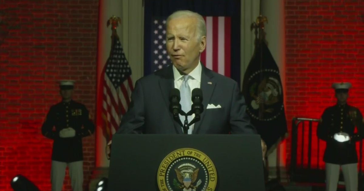 President Joe Biden speaks in Philadelphia - CBS Philadelphia