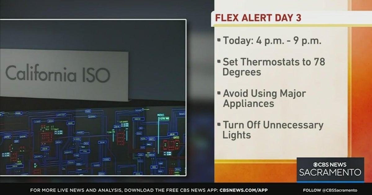 California issues Flex Alert for 3rd day in a row - CBS Sacramento