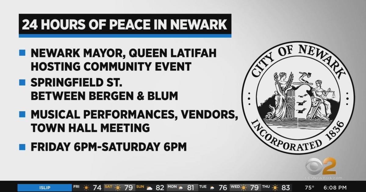 24 Hours of Peace event underway in Newark CBS New York