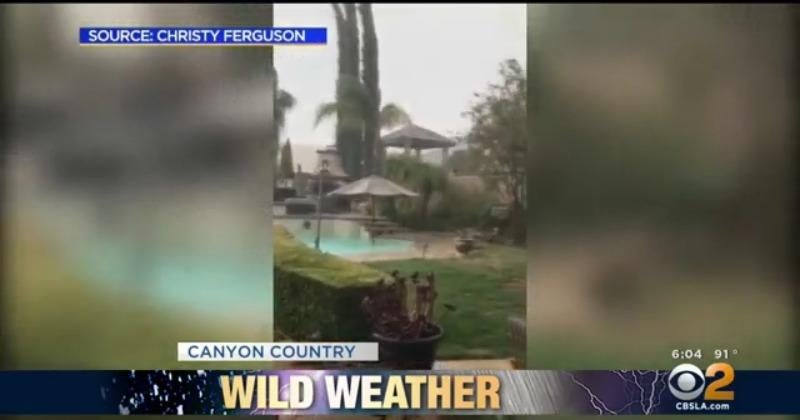 Flash flood warning issued for San Bernardino County - CBS Los Angeles