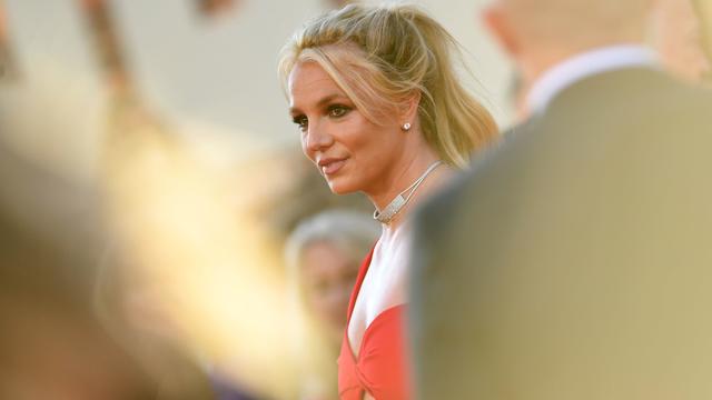 Britney Spears arrives for the premiere of Sony Pictures' "Once Upon a Time... in Hollywood" 