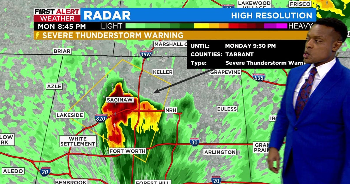 Severe storms moving through North Texas - CBS Texas