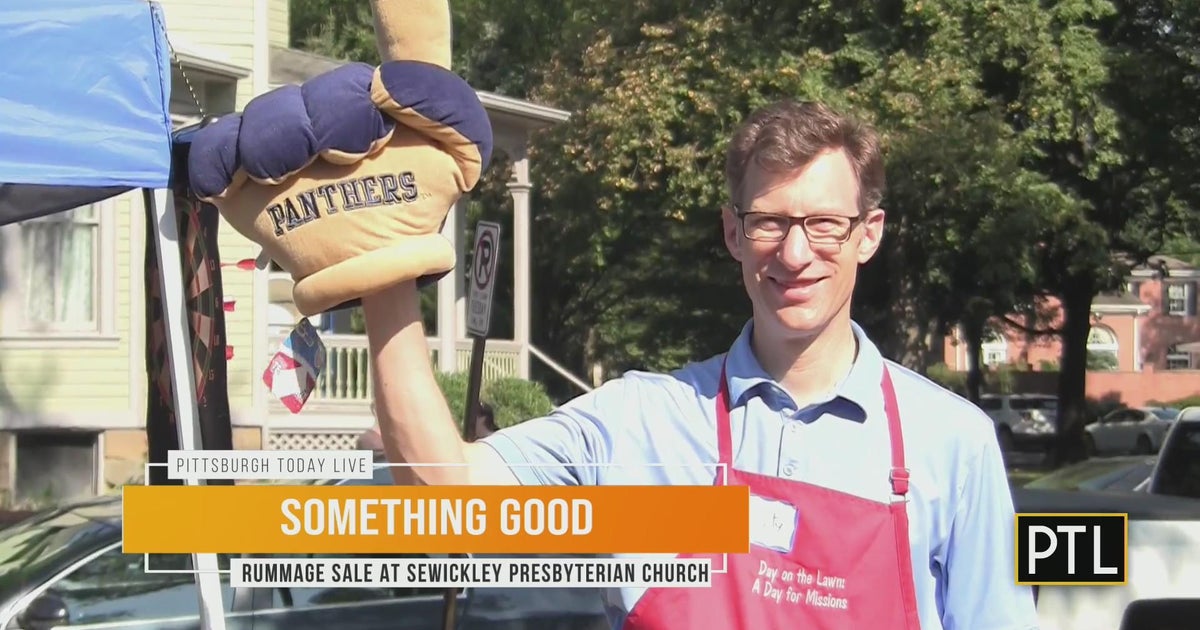Something Good Sewickley Presbyterian Church rummage sale CBS Pittsburgh
