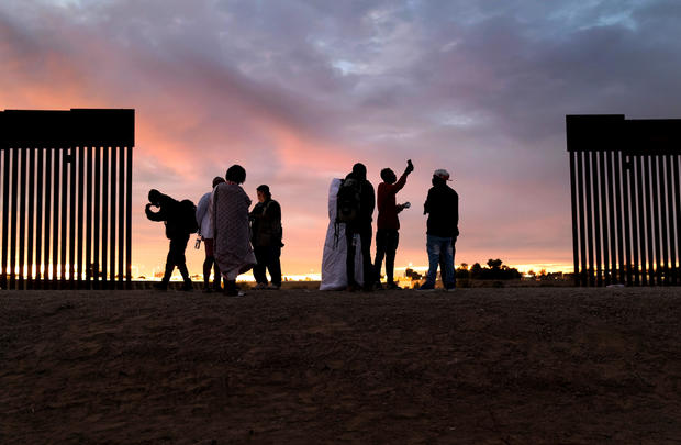 U.S. Border Patrol Takes Immigrants Into Custody At Arizona-Mexico Border 