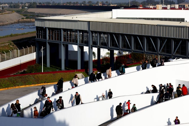 Ukrainians Gather At Border In Mexico With Hopes Of Entering United States 