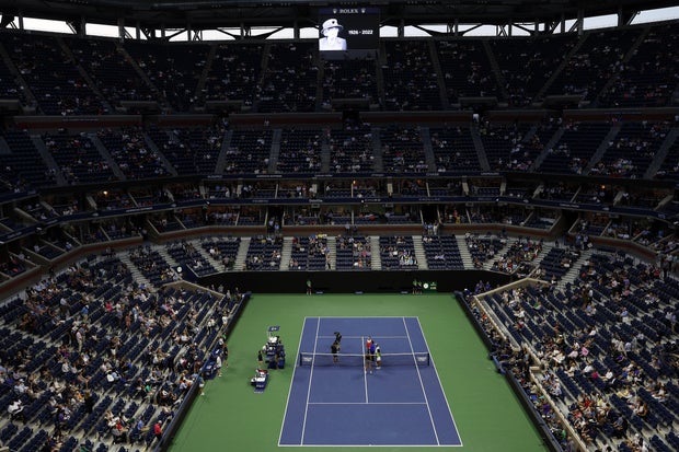 U.S. Open moment of silence for queen