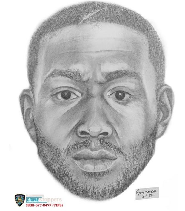 A sketch of a suspect wanted in connection to a Midtown rape. 