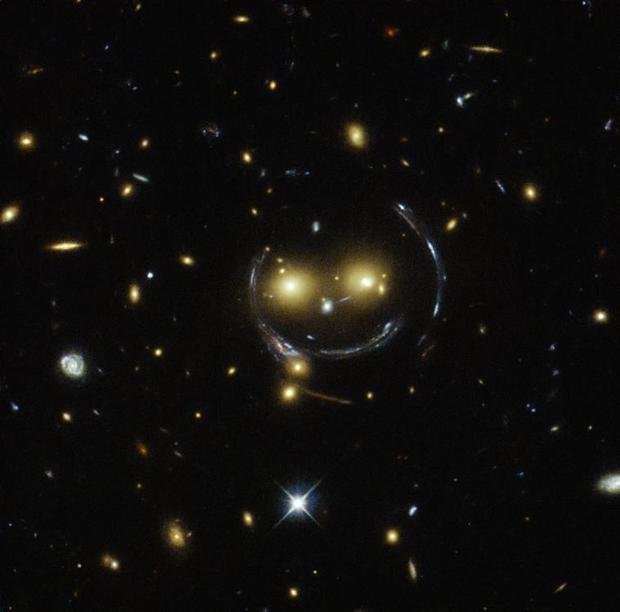 Hubble appears to show galaxy displaying smile 