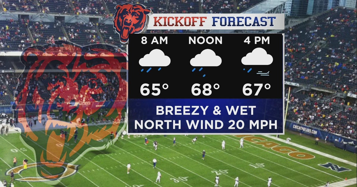Chicago First Alert Weather: Breezy and wet for Bears opener - CBS Chicago