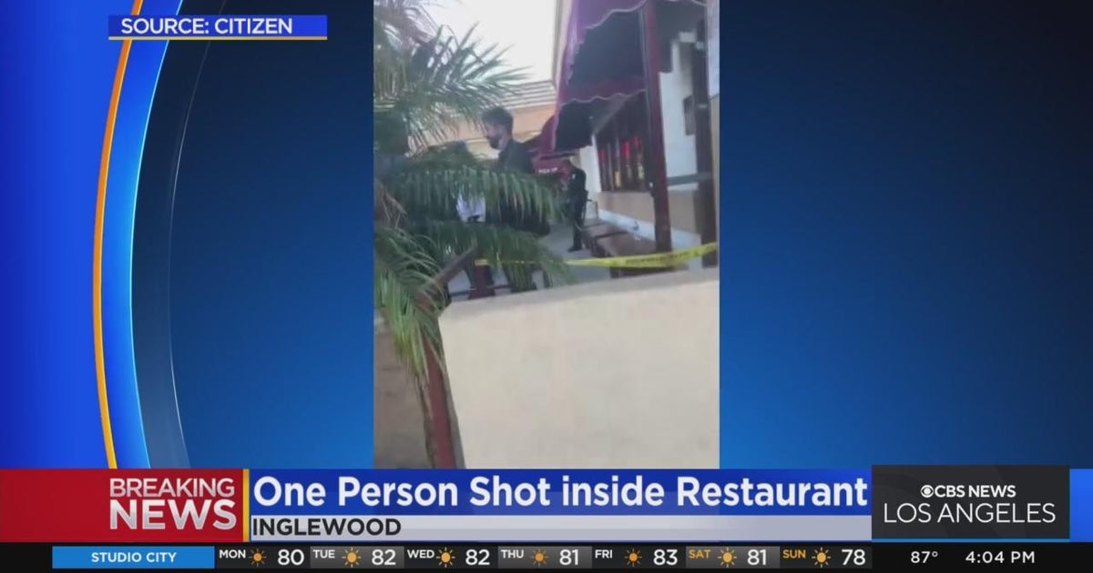 PnB Rock shot inside Roscoe's Chicken and Waffles in South LA CBS Los