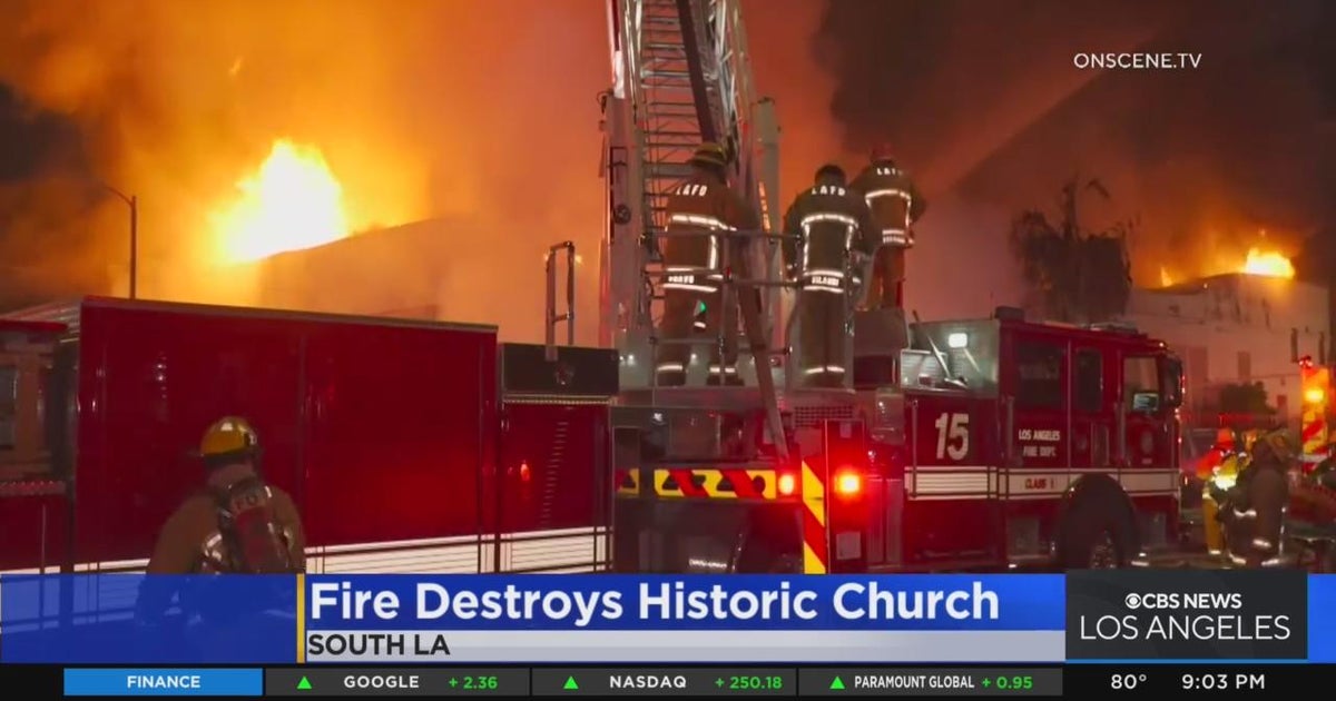 3 firefighters injured while fighting church fire in South Park - CBS ...