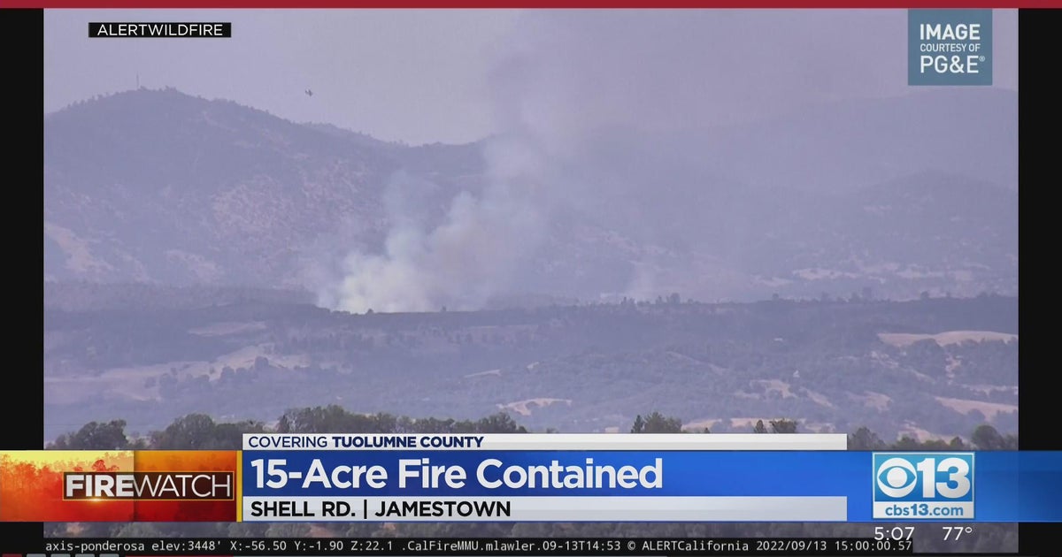 15-acre fire stopped in Tuolumne County