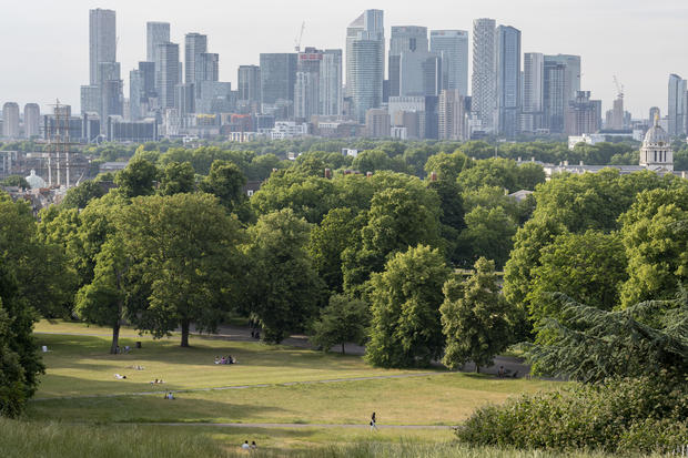 Greenwich Park And Docklands Views Views 