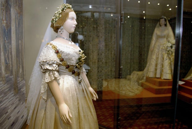''A Century of Queens Wedding Dresses'' Exhibition , London.