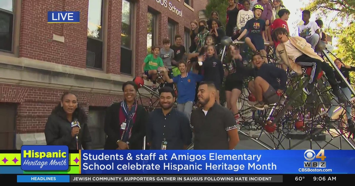 Students, staff at Amigos Elementary School in Cambridge celebrate